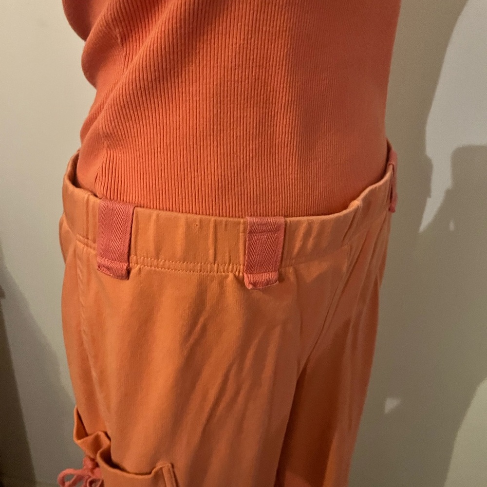 Apostrophe Cargo Joggers and Shirt Combo Peach